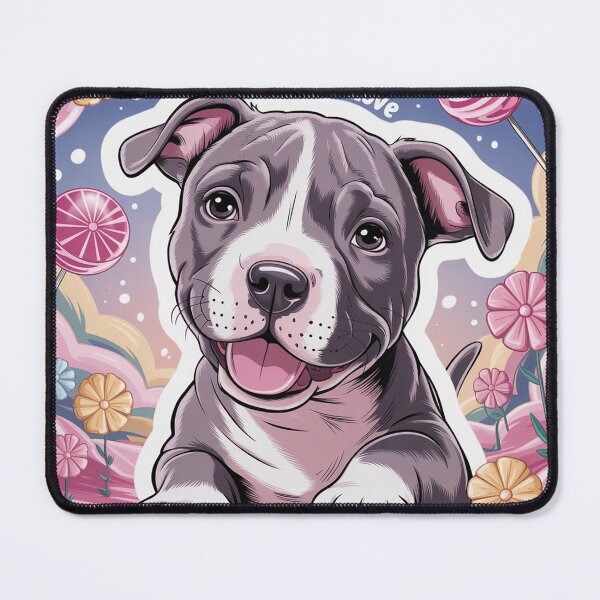 Item preview, Pitbull puppy in a surreal style. designed and sold by Lilashakti ⭐️ ⭐️ ⭐️ ⭐️ ⭐️.