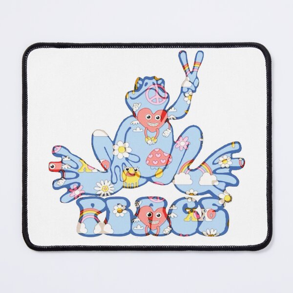 Item preview, Light blue Peace Frog with clouds and rainbows designed and sold by natnat7w.