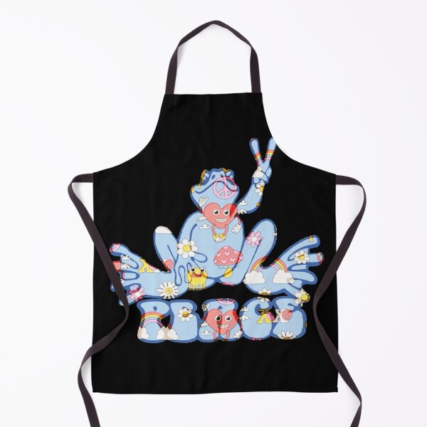 Item preview, Light blue Peace Frog with clouds and rainbows designed and sold by natnat7w.