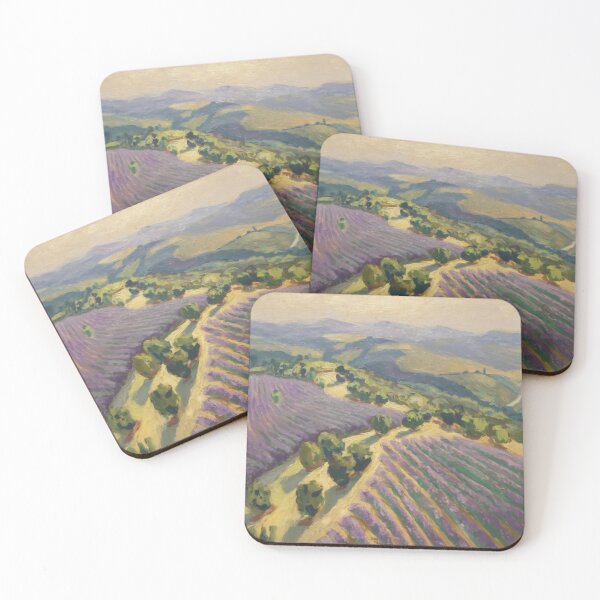 Item preview, Idyllic French Aerial Landscape | Lavender Fields | Impressionist  designed and sold by CARRAANN.