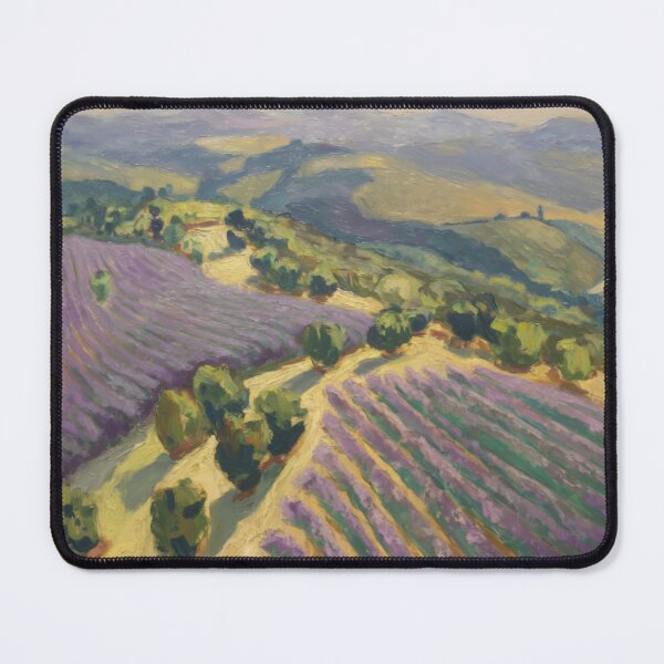 Item preview, Idyllic French Aerial Landscape | Lavender Fields | Impressionist designed and sold by CARRAANN.