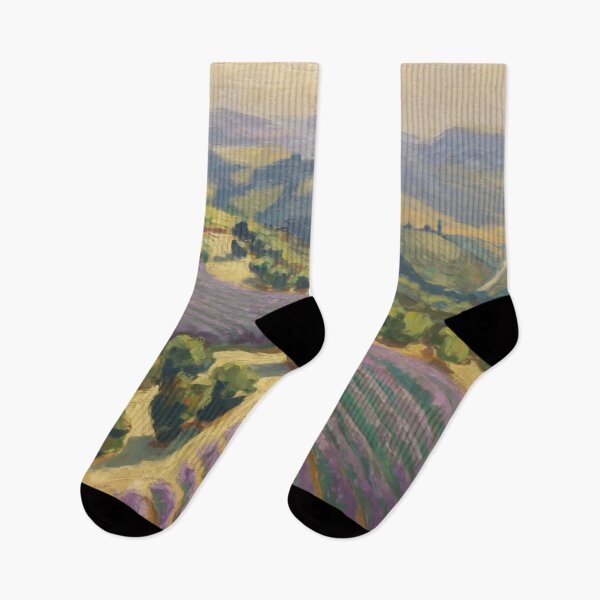 Item preview, Idyllic French Aerial Landscape | Lavender Fields | Impressionist  designed and sold by CARRAANN.
