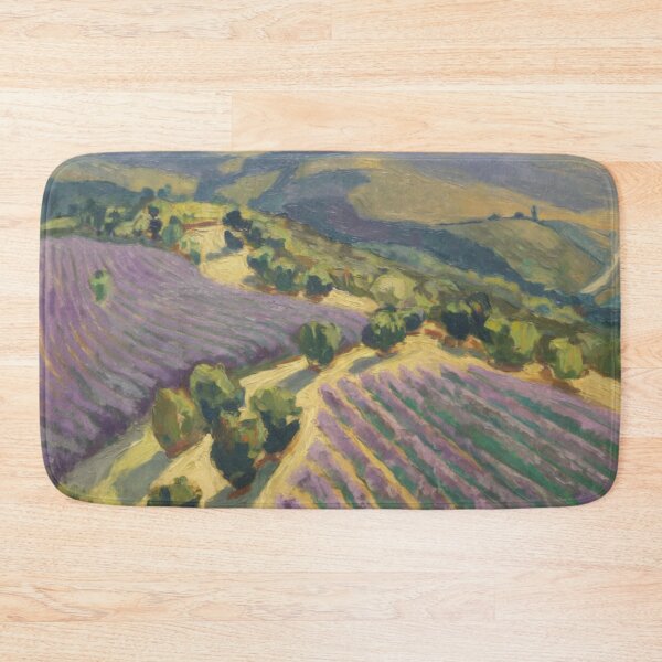 Item preview, Idyllic French Aerial Landscape | Lavender Fields | Impressionist  designed and sold by CARRAANN.