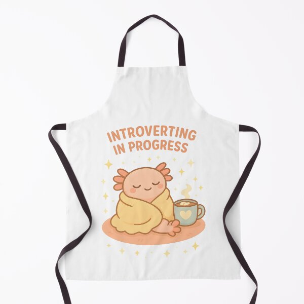 Item preview, Introverting in Progress Cute Axolotl Coffee Lover Design designed and sold by ArtbotsGallery.