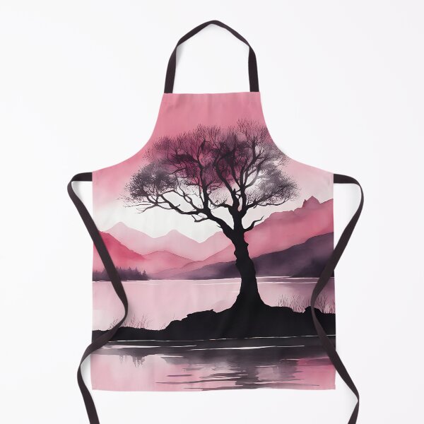 Item preview, Pink Tree Silhouette in River designed and sold by CalmnessbyChoice.