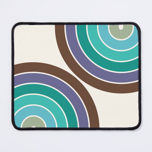 Item preview, Midcentury Modern Geometric Rainbow C13 in Aesthetic Brown Purple Teal Sage designed and sold by nineFlorals.