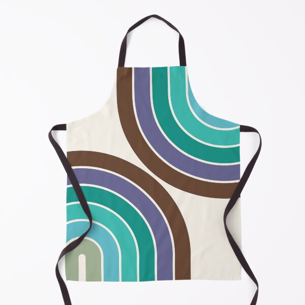 Item preview, Midcentury Modern Geometric Rainbow C13 in Aesthetic Brown Purple Teal Sage designed and sold by nineFlorals.