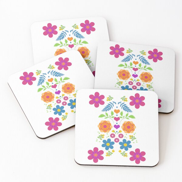 Artikelvorschau, Gespiegeltes Blumenmuster mit Herzmotiv entworfen und verkauft von Sharon Schwalbe.