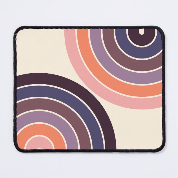 Item preview, Midcentury Modern Geometric Rainbow C7 in Aesthetic Sunset Vibes Purple Orange Pink designed and sold by nineFlorals.