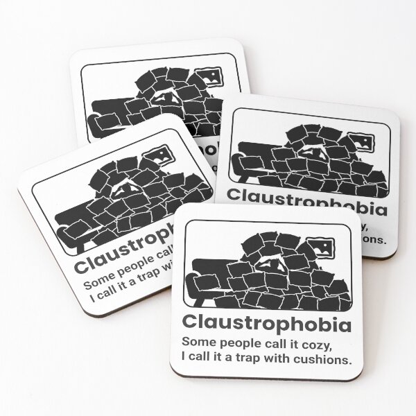 Item preview, Claustrophobia Quote – Cozy Trap with Cushions Humor Design designed and sold by rherondesigns.