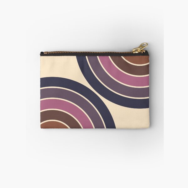 Item preview, Midcentury Modern Geometric Rainbow C5 in Rustic Earthy Purple Blue designed and sold by nineFlorals.