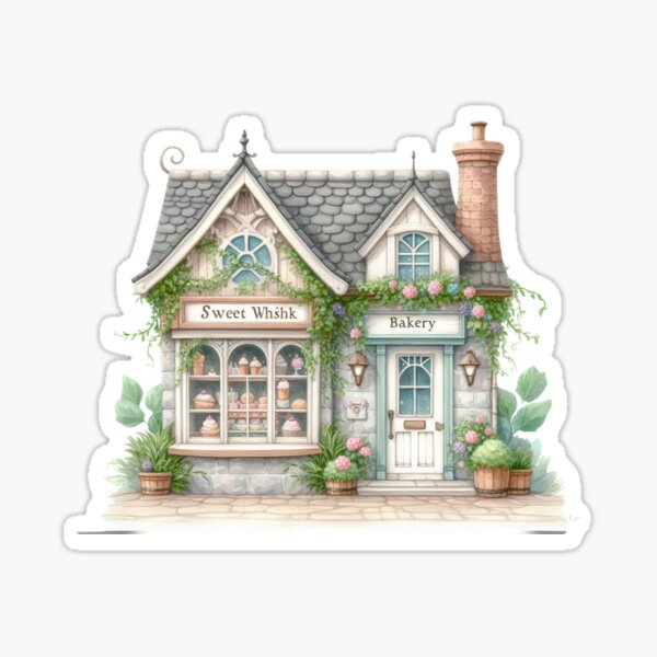 Item preview, Sweet Whisk Cottage Bakery with Floral and Whimsical Charm designed and sold by Chic_Clip_Craft.