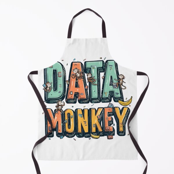 Item preview, Data Monkey – Funny Tech Typography designed and sold by MelaDizayn.
