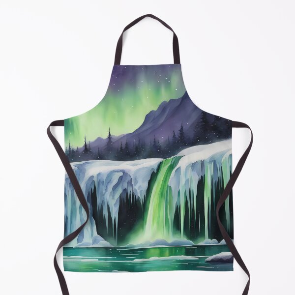 Item preview, Two Waterfalls with Aurora designed and sold by CalmnessbyChoice.