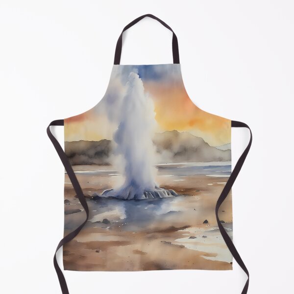 Item preview, Two Natural Geysers by Lake designed and sold by CalmnessbyChoice.