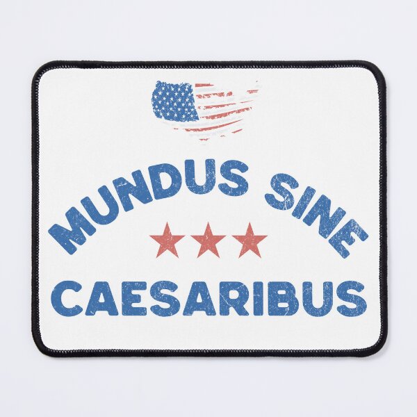 Item preview, Mundus Sine Caesaribus No Kings No Dictators in the USA American Flag Political Protest Art designed and sold by darkskydelights.