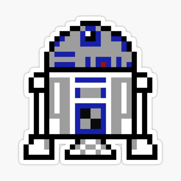 Item preview, Pixelated R2D2 designed and sold by xcmoli.