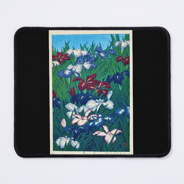Item preview, Ayame (Iris) by Hasui Kawase | Japanese Flower Poster | Elegant Nature Art | Japandi Decor Print designed and sold by artofuniverse.