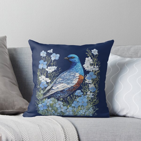Item preview, Willow Ptarmigan Grouse And Forget-Me-Nots designed and sold by taiche.