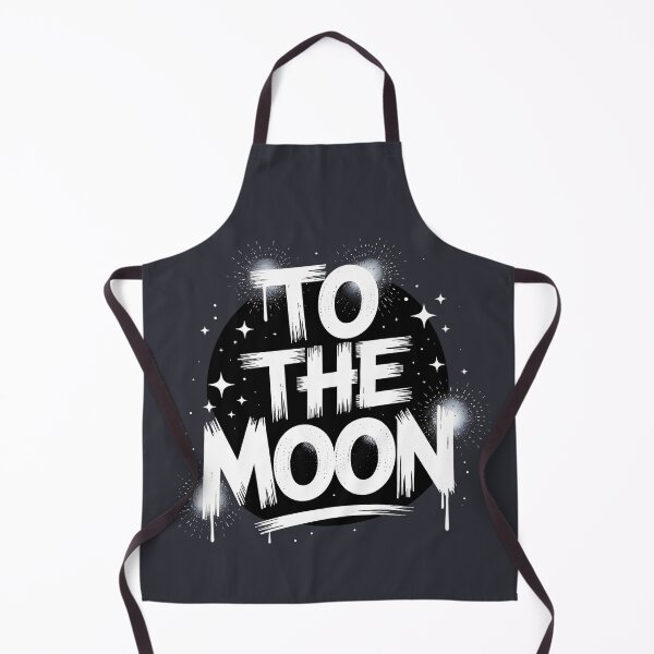 Item preview, To The Moon Black And White Street Art designed and sold by SurrealArtSzysz.