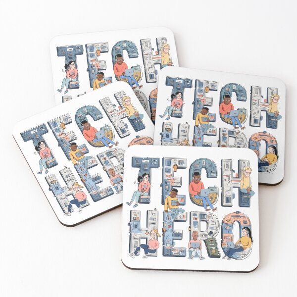 Item preview, Tech Hero – Modern IT-Themed Cartoon Typography Design designed and sold by MelaDizayn.