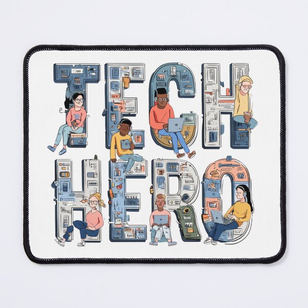Item preview, Tech Hero – Modern IT-Themed Cartoon Typography Design designed and sold by MelaDizayn.
