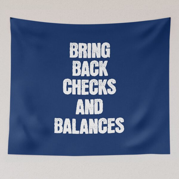 Item preview, Checks and Balances Anti Trump USA Political Protest Art designed and sold by darkskydelights.