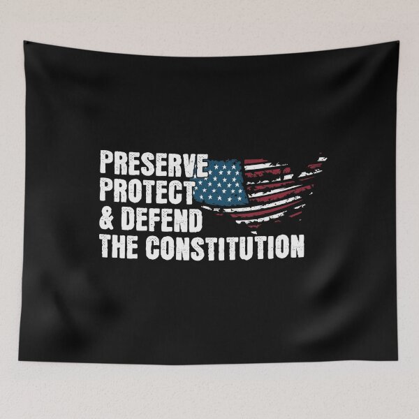 Item preview, Defend the Constitution USA Political Protest Art designed and sold by darkskydelights.