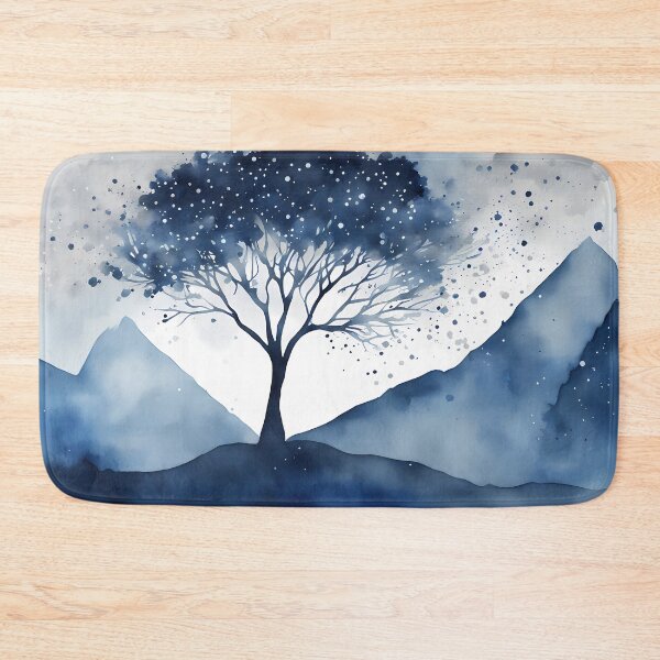 Item preview, Blue Silhouette Tree designed and sold by CalmnessbyChoice.