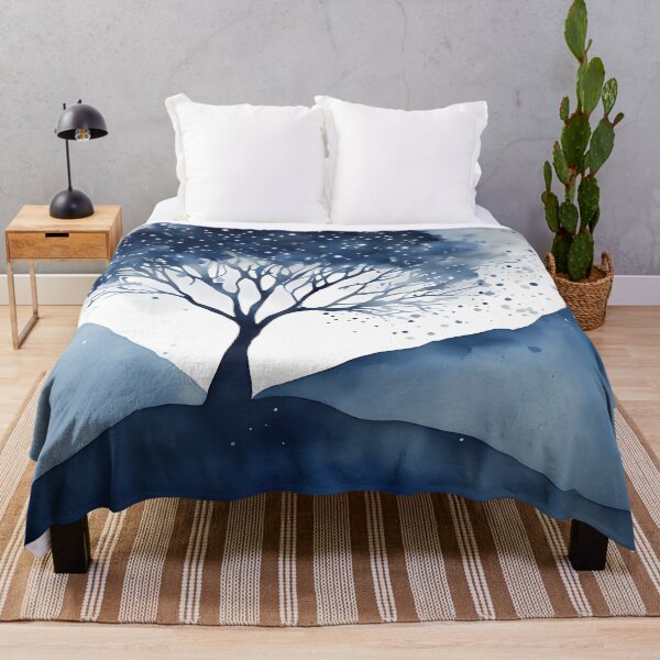 Item preview, Blue Silhouette Tree designed and sold by CalmnessbyChoice.