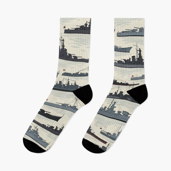 Item preview, Battle Ships beautiful repeating pattern designed and sold by MarleyMerch.