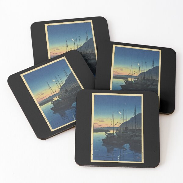 Item preview, Beppu no Asa (Dawn at Beppu) by Hasui Kawase | Japanese Sunrise Poster | Tranquil Landscape Art | Japandi Wall Decor designed and sold by artofuniverse.