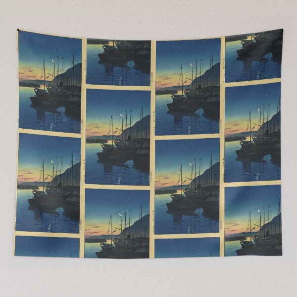 Item preview, Beppu no Asa (Dawn at Beppu) by Hasui Kawase | Japanese Sunrise Poster | Tranquil Landscape Art | Japandi Wall Decor designed and sold by artofuniverse.