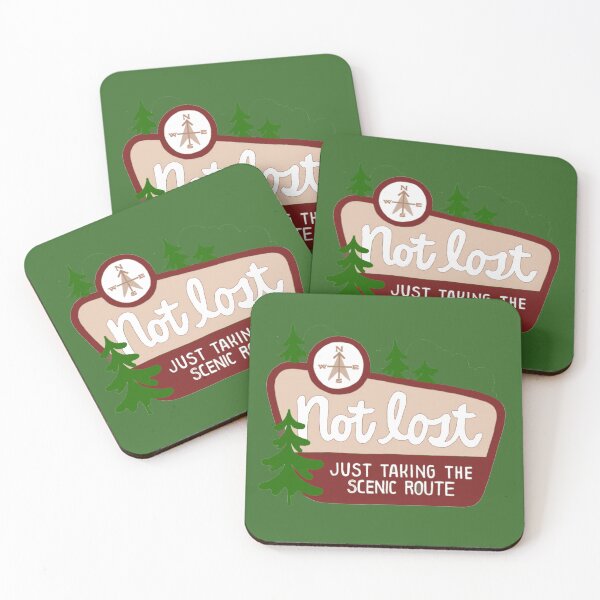 Item preview, Not Lost. Just taking scenic route designed and sold by SwampfoxDesign.