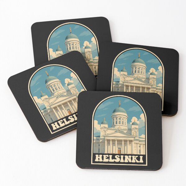 Item preview, Helsinki Finland Vintage Cathedral Travel Artwork designed and sold by JackCurtis1991.