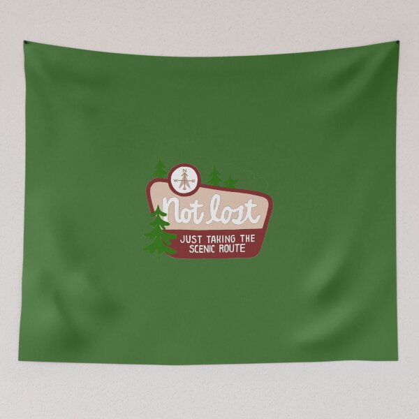 Item preview, Not Lost. Just taking scenic route designed and sold by SwampfoxDesign.