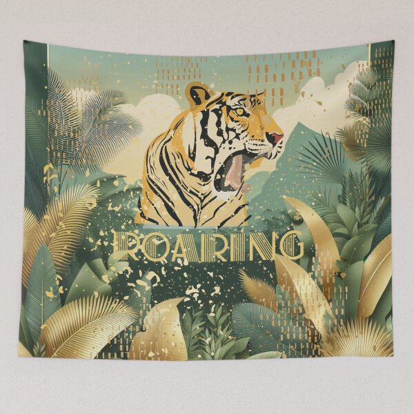 Item preview, Elegant Gold Tropical Jungle Pattern | Botanical Palm Leaves Design designed and sold by Sugar Wisdom .