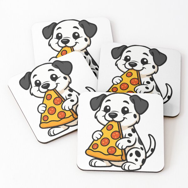 Item preview, Cute Dalmatian Eating Pizza designed and sold by k3rstman1.