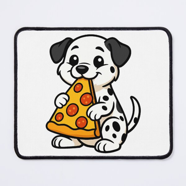 Item preview, Cute Dalmatian Eating Pizza designed and sold by k3rstman1.