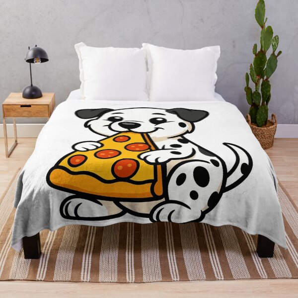 Item preview, Cute Dalmatian Eating Pizza designed and sold by k3rstman1.