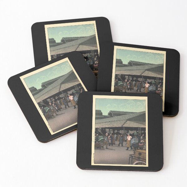 Item preview, Chuo Shijo (The Central Market) by Hasui Kawase | Japanese Urban Poster | Japandi Wall Art | Traditional Market Scene designed and sold by artofuniverse.