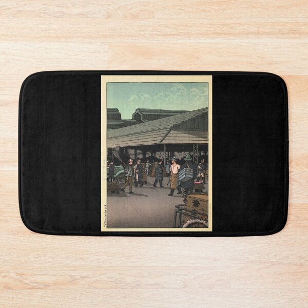 Item preview, Chuo Shijo (The Central Market) by Hasui Kawase | Japanese Urban Poster | Japandi Wall Art | Traditional Market Scene designed and sold by artofuniverse.