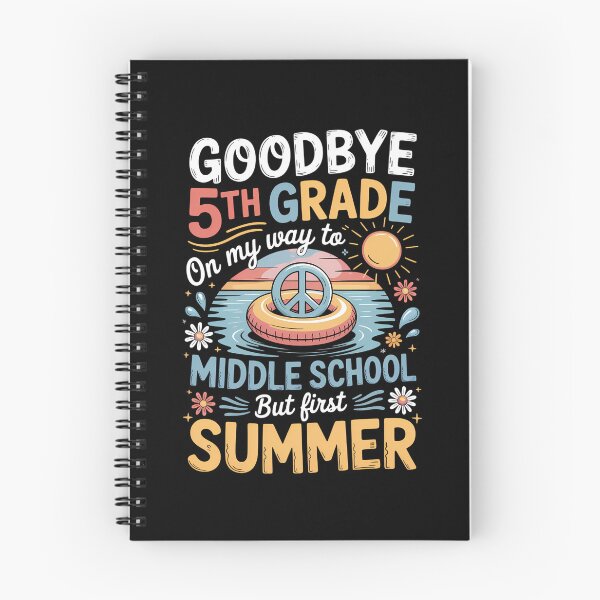 Item preview, Goodbye 5th Grade Hello Middle School Summer Vibes designed and sold by Ledadi.