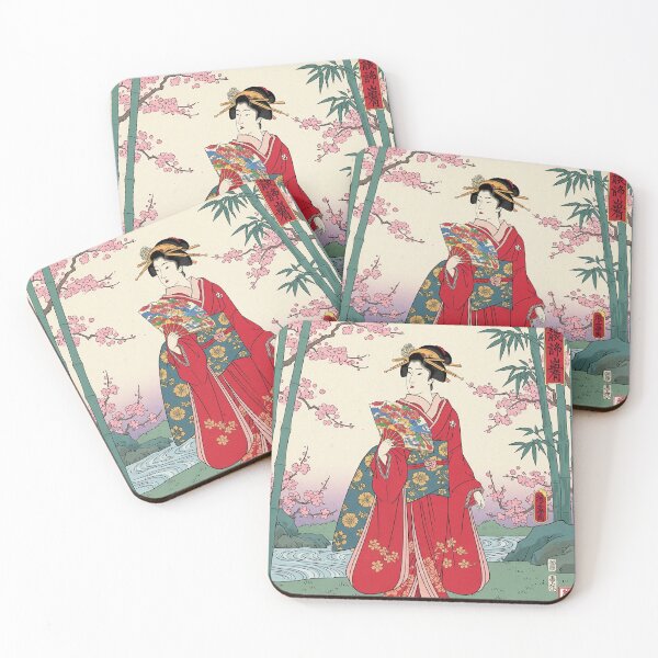 Item preview, Elegant Spring Melody: Beauty in Bamboo Grove and Cherry Blossoms designed and sold by schwa24jpn.