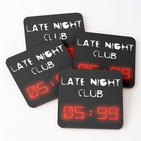 Aperçu de l'œuvre Late Night Club 5h99 (6h00) Style horloge numérique créée et vendue par BurningMonkey.