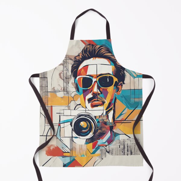 Item preview, Colorful Geometric Portrait of a Photographer designed and sold by RNphoto.
