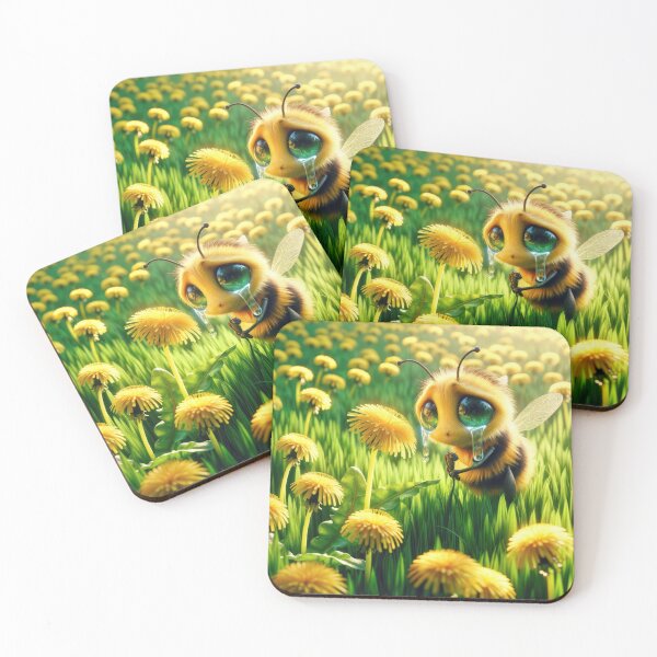 Item preview, Sad Honeybee In a Dandelion Field designed and sold by Maria Dryfhout.