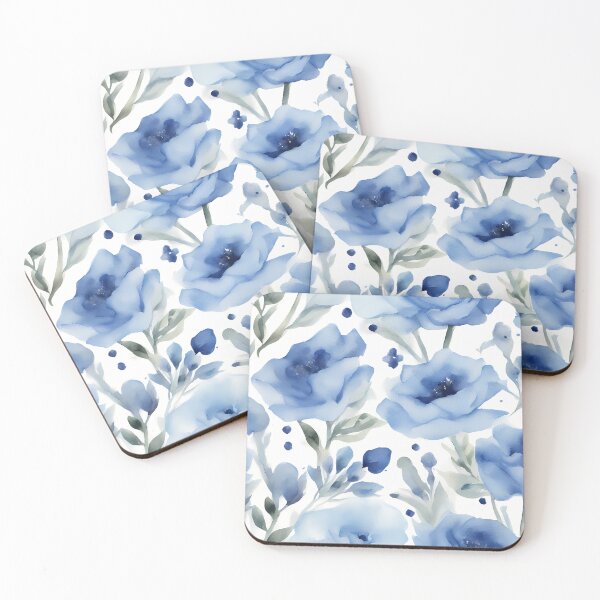 Item preview, Light Blue Flowers designed and sold by CalmnessbyChoice.