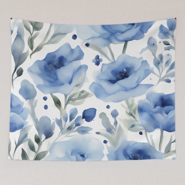 Item preview, Light Blue Flowers designed and sold by CalmnessbyChoice.