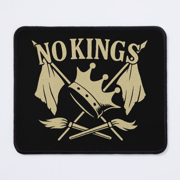 Item preview, No Kings Broken Crown Rebellion Flag  designed and sold by The Junto Shop.